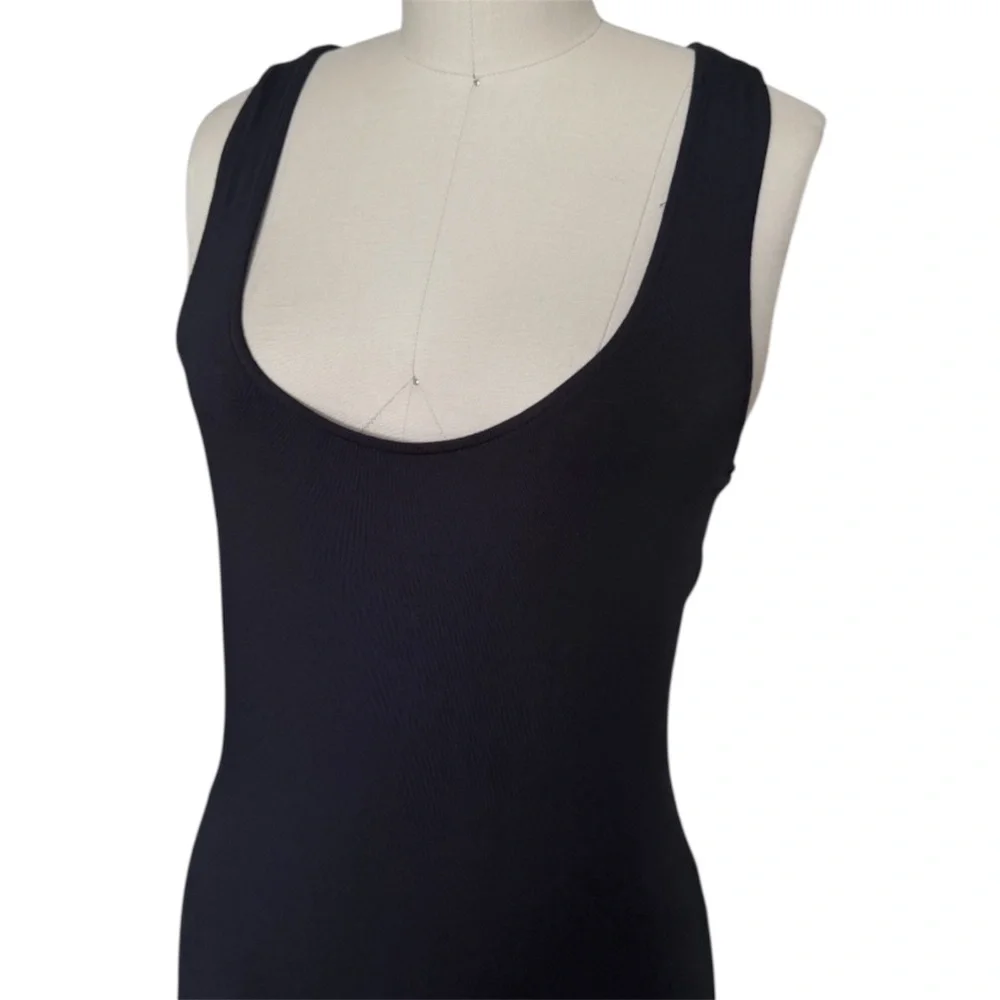 MICHAEL MICHAEL KORS Black Jersey Halter-neck Front Slit Maxi Dress Size Small‎